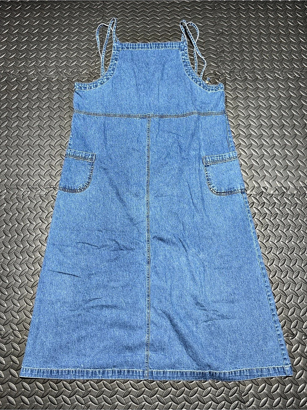Vintage Ty Original Wear Blue Denim Maxi Dress